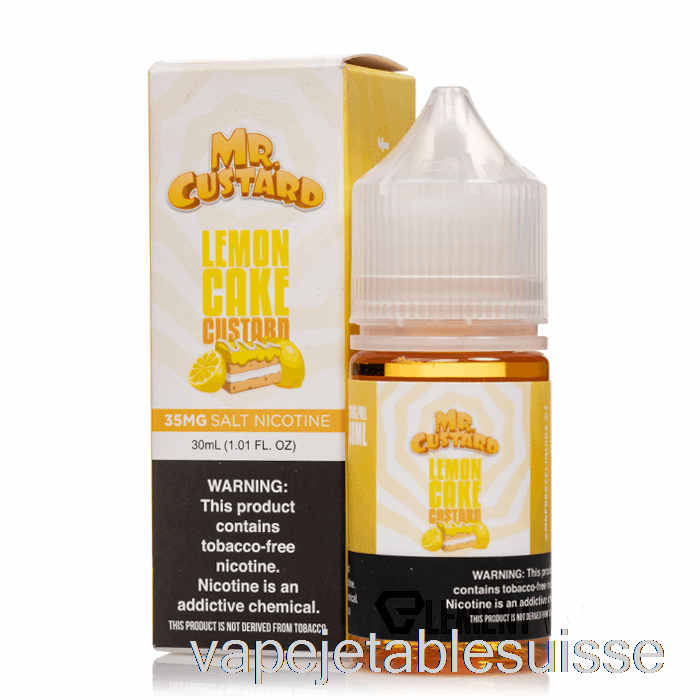 Vape Suisse Crème Anglaise Au Citron - Mr Crème Anglaise Sels - 30ml 35mg